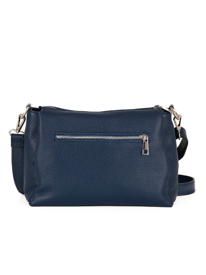 Lucca Baldi Skórzana torebka "Melfi" w kolorze granatowym - 29 x 29 x 9 cm rozmiar: onesize