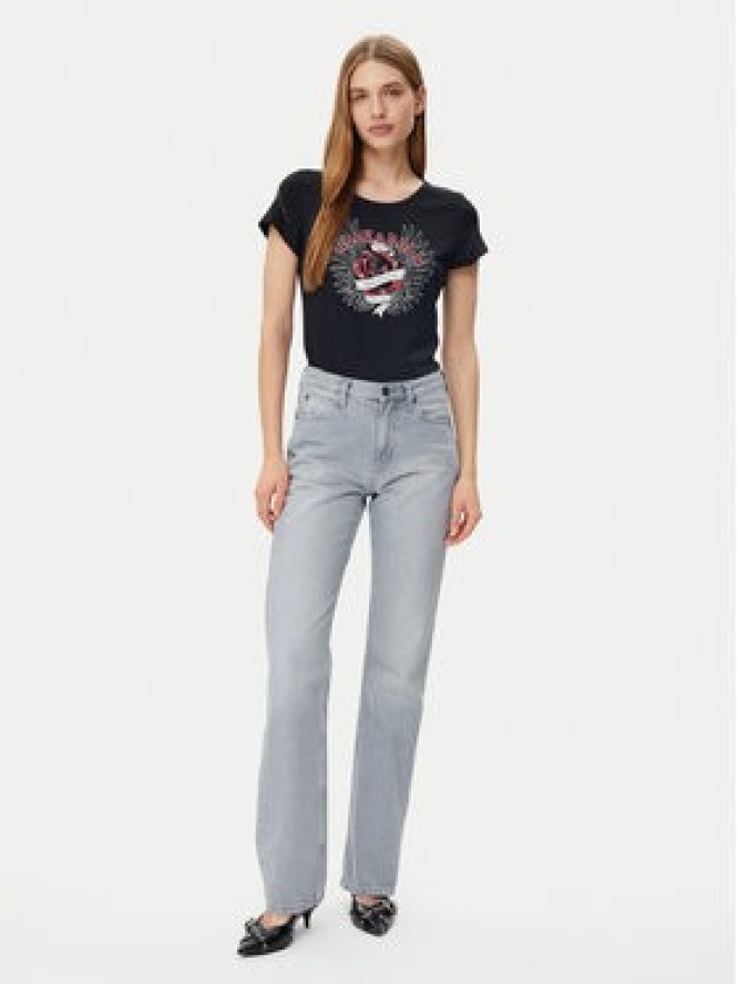 Morgan T-Shirt 251-DREBEL Czarny Regular Fit