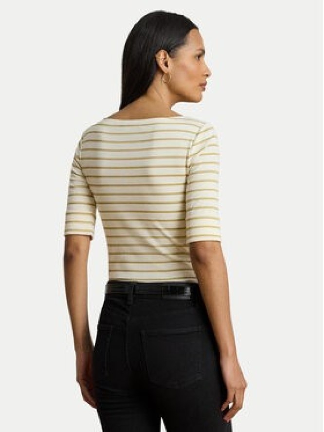 LAUREN RALPH LAUREN Bluzka 200980044001 Beżowy Slim Fit