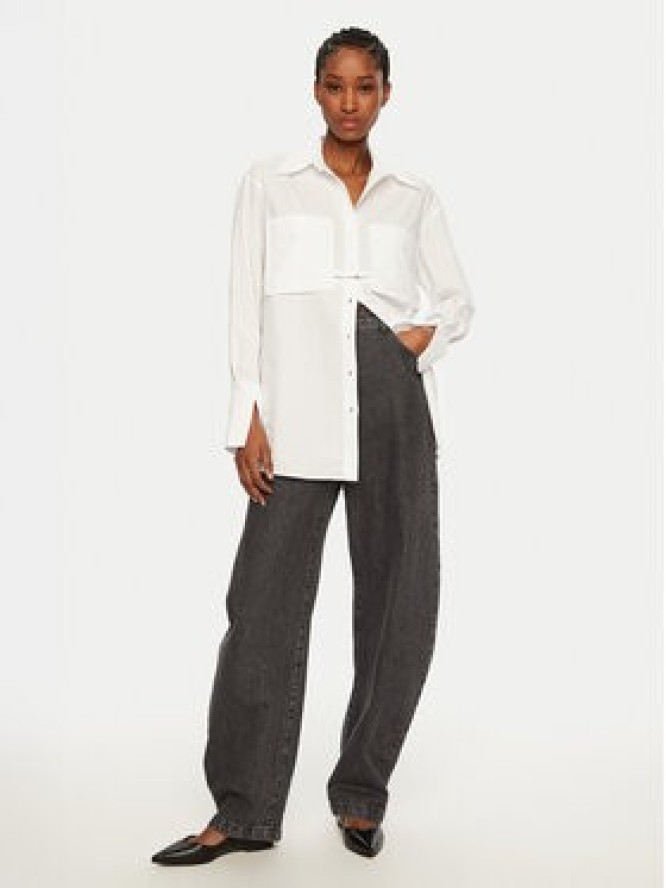 Patrizia Pepe Koszula 8C0737/AH74-W103 Biały Regular Fit