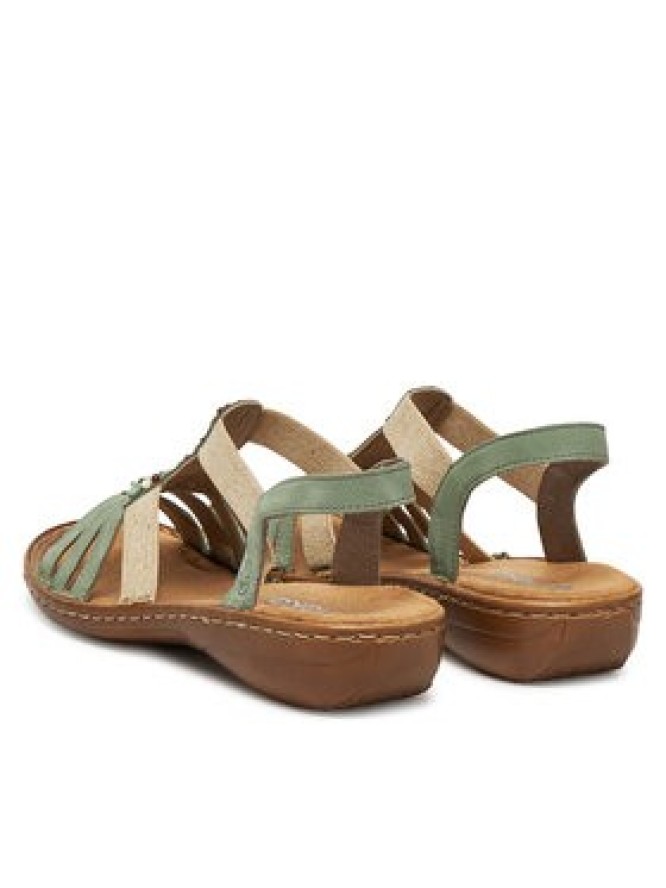 Rieker Sandały 60851-52 Zielony