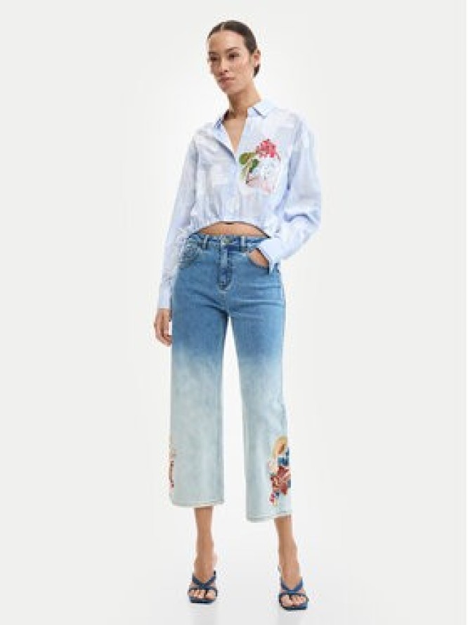 Desigual Jeansy Coco 26SWDD20 Niebieski Straight Fit