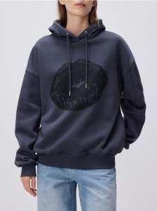 Bluza z nadrukiem - ciemnoszary