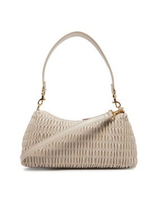 Calvin Klein Torebka Ruched Drop Shoulder Bag LV04K3088G Beżowy