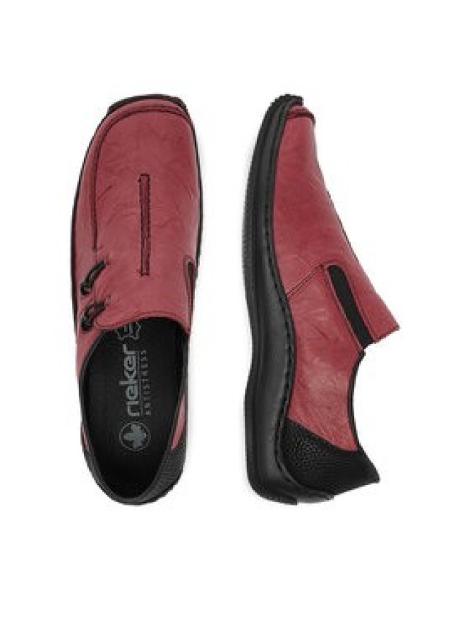 Rieker Półbuty L1751-35 Bordowy