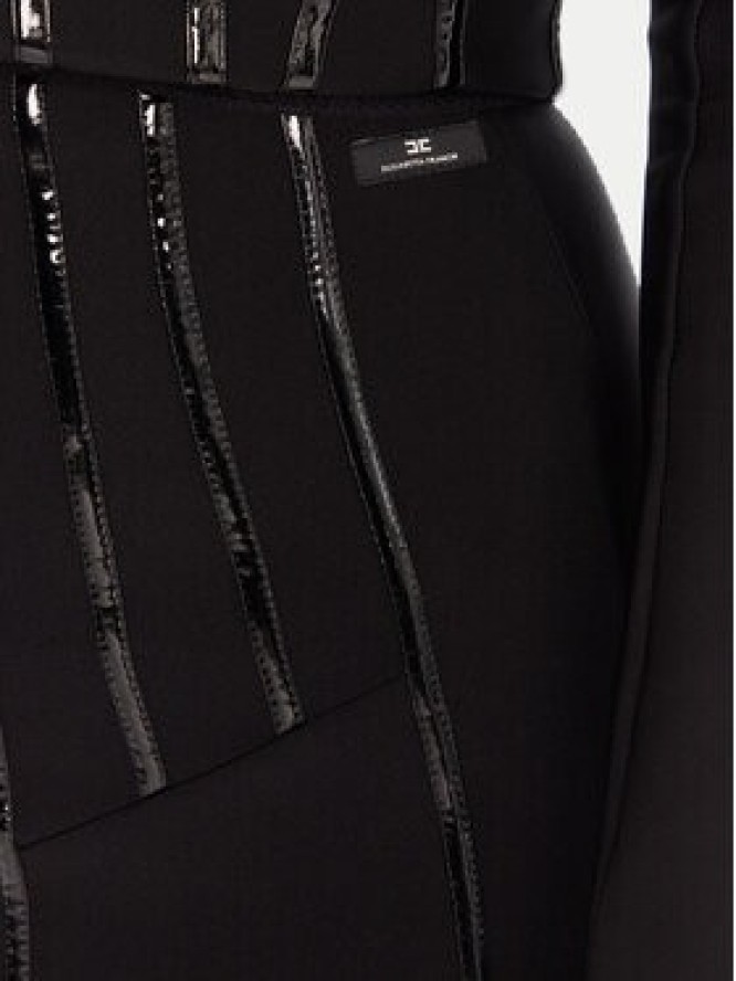 Elisabetta Franchi Spódnica ołówkowa GO-124-57E2-V460 Czarny Slim Fit
