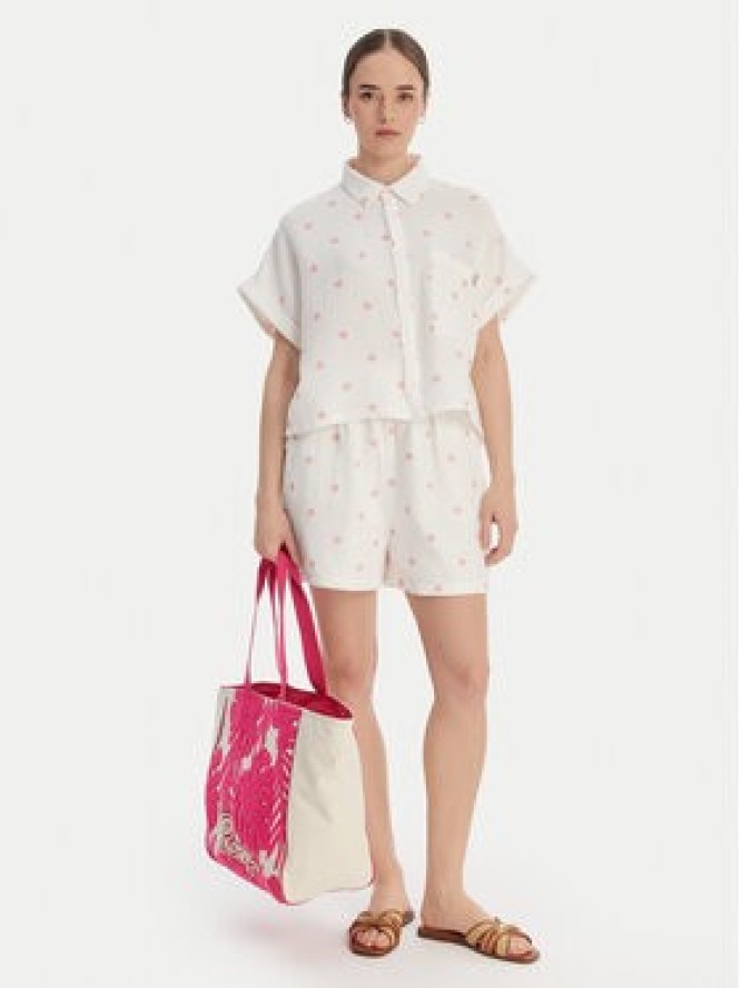 Roxy Koszula W126-RXLST-1023-01P Biały Oversize