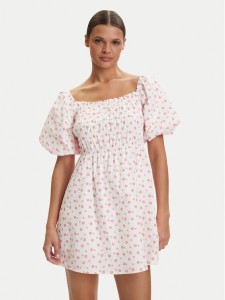 Roxy Sukienka letnia W126-RXLDS-1030-01P Biały Regular Fit