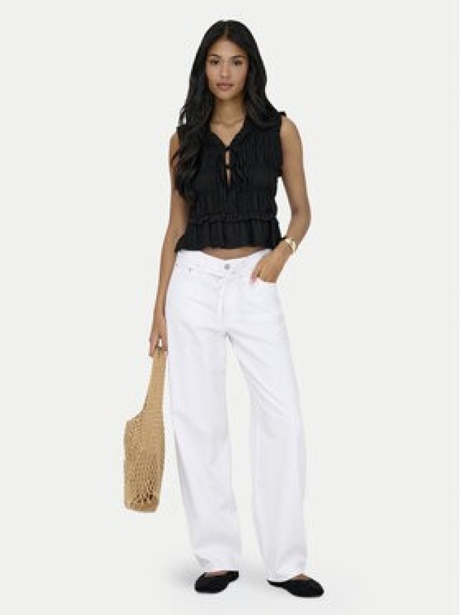 ONLY Jeansy Gianna 15363227 Biały Balloon Fit