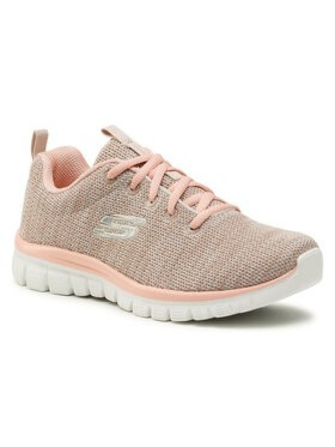 Skechers Sneakersy Twisted Fortune 12614/NTCL Beżowy