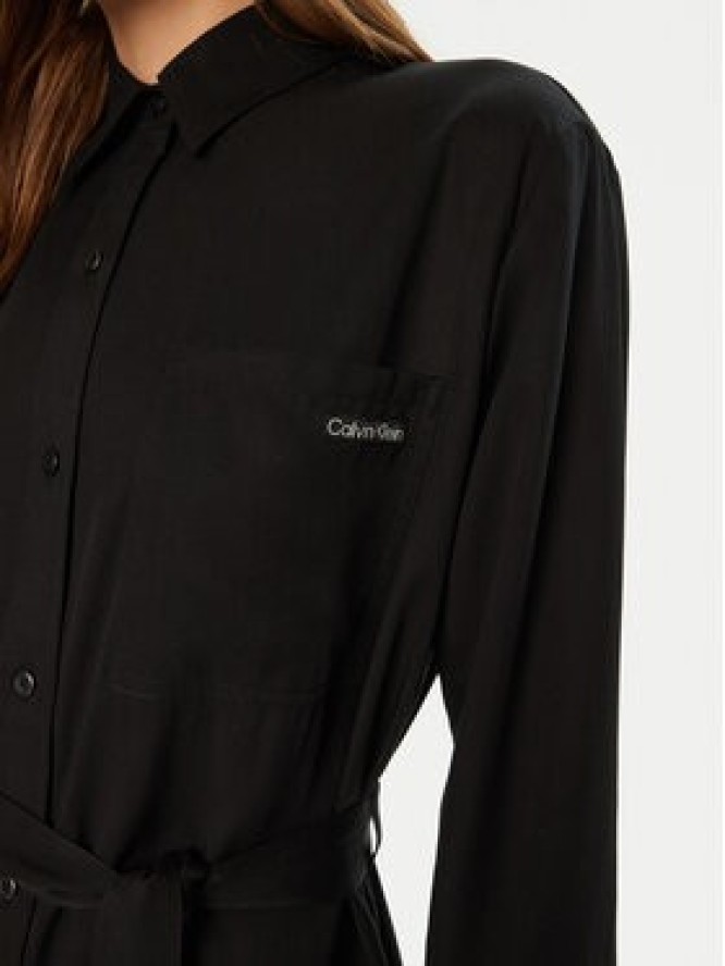 Calvin Klein Jeans Sukienka koszulowa J20J224819 Czarny Regular Fit