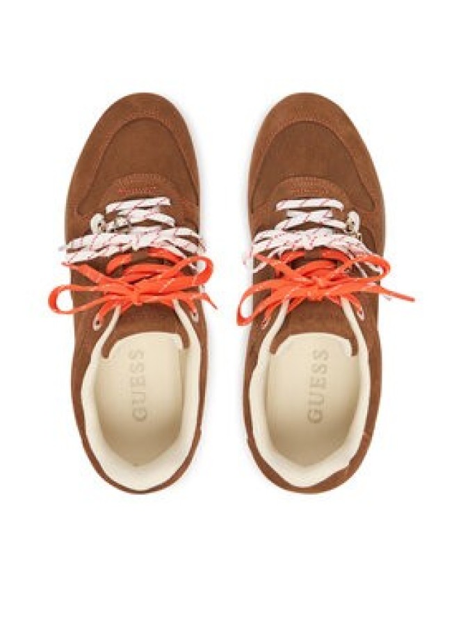 Guess Sneakersy FLFBE2 SUE12 Brązowy