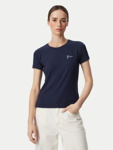 Guess T-Shirt W6YI12 K3751 Granatowy Regular Fit