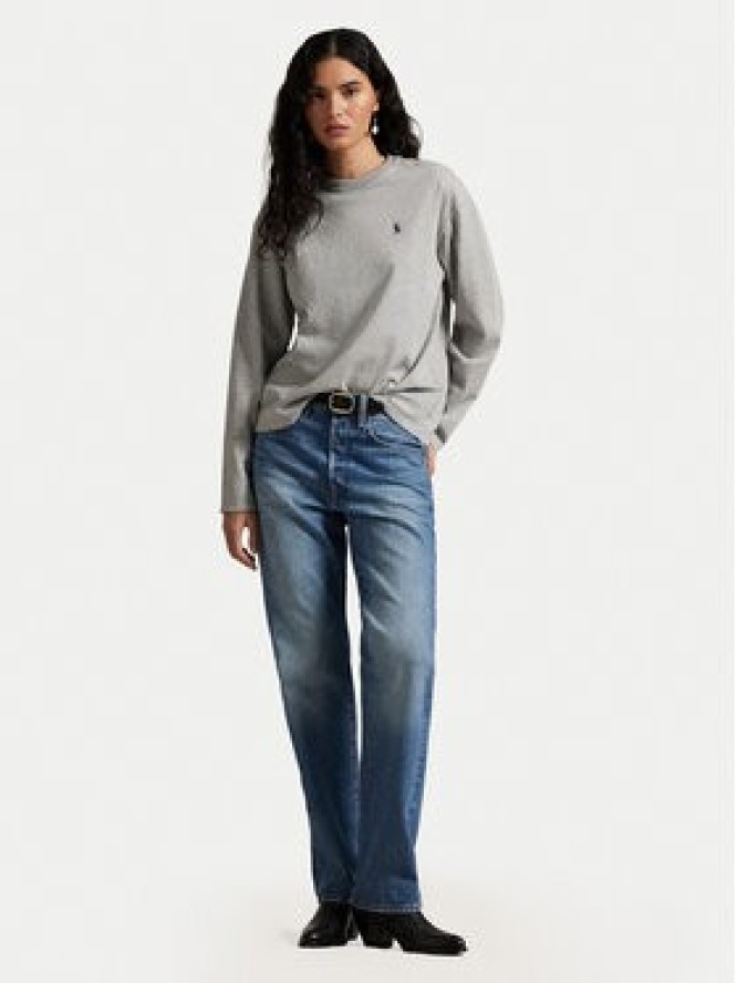Polo Ralph Lauren Bluzka 211967105003 Szary Straight Fit