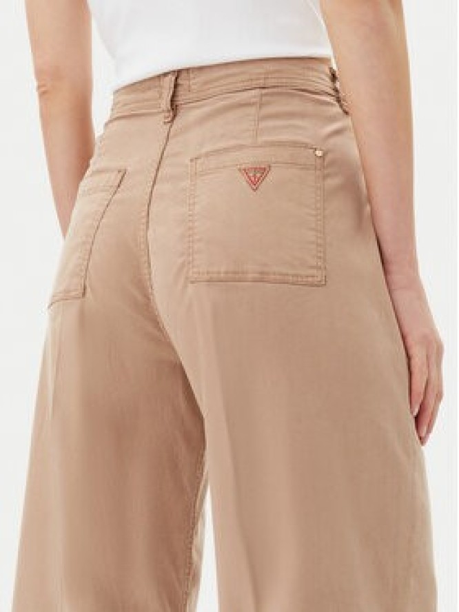 Guess Jeansy W5GA1Y WH7B1 Brązowy Wide Leg