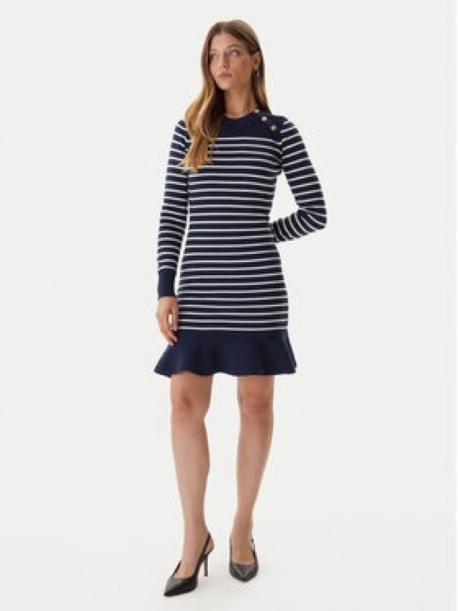 Guess Sukienka dzianinowa W5BK47 Z0422 Granatowy Regular Fit