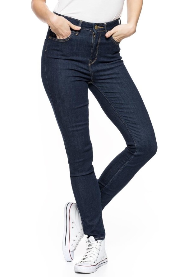 SPODNIE DAMSKIE LEE SKYLER SOLID BLUE L308HAKT