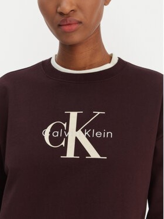 Calvin Klein Jeans Bluza Monologo LV047B234G Brązowy Regular Fit