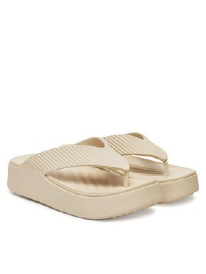 Crocs Japonki Getaway Groove Platform Flip 210700 Beżowy