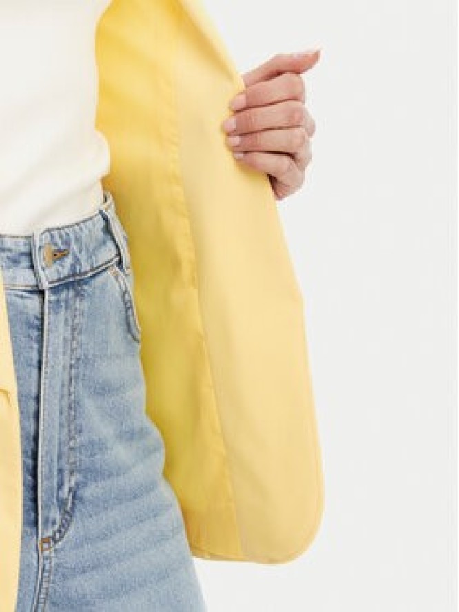 Pieces Marynarka Bosella 17090996 Żółty Regular Fit