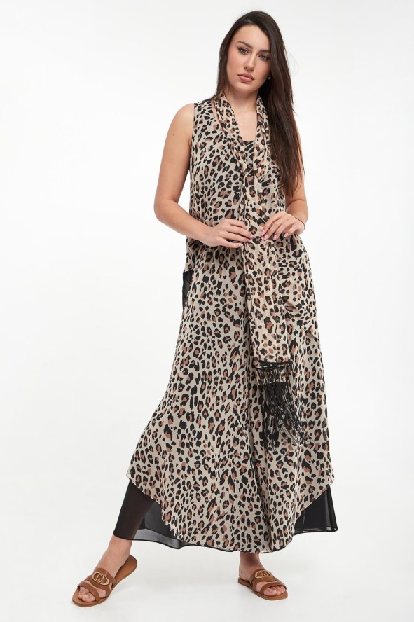 Top damski w panterkę JOSEPH RIBKOFF