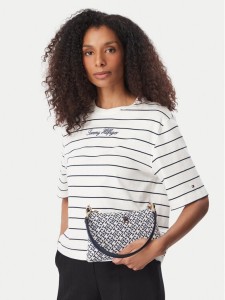 Tommy Hilfiger Torebka Th Jacquard Mini Shoulder Bag AW0AW19006 Niebieski