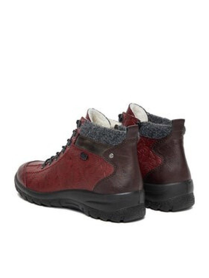 Rieker Trzewiki CEO-L7144-35 Bordowy