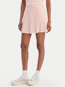 Guess Spódnica mini V6RD07 Z4652 Różowy Regular Fit