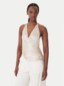 Patrizia Pepe Top 8F0113/J406-W409 Beżowy Regular Fit