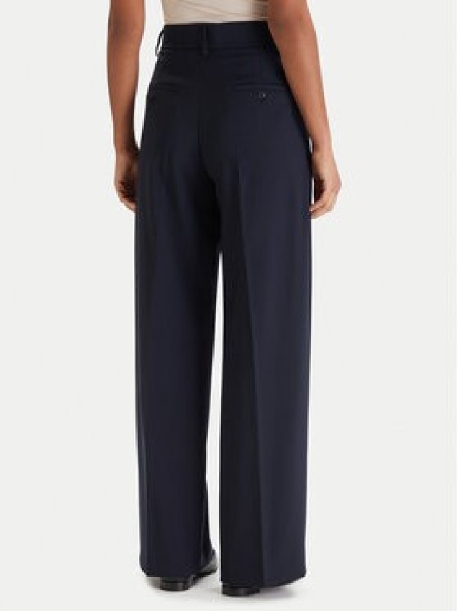 Weekend Max Mara Spodnie palazzo Visivo 2615131041 Granatowy Relaxed Fit