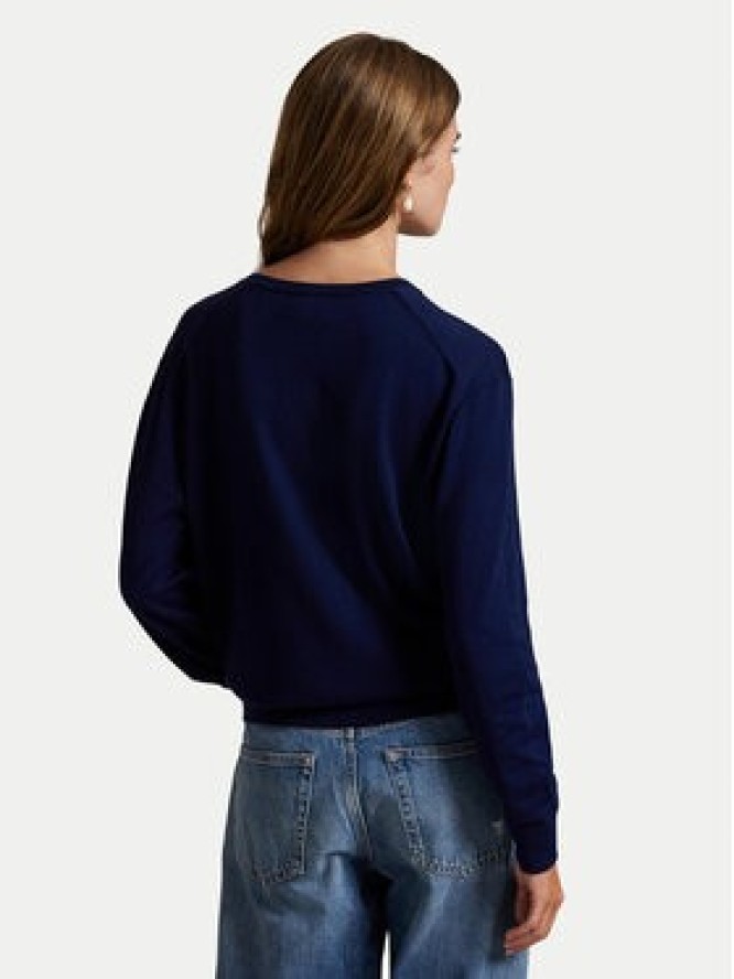 Polo Ralph Lauren Sweter 211972105005 Granatowy Regular Fit