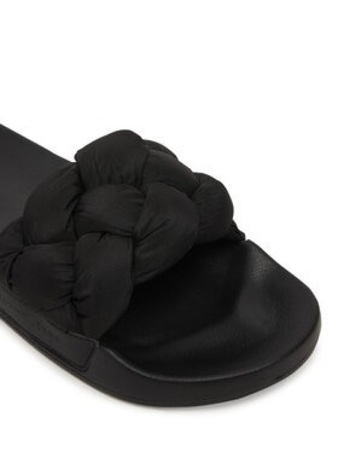 Tommy Jeans Klapki Tjw Braided Slides EN0EN02975 Czarny