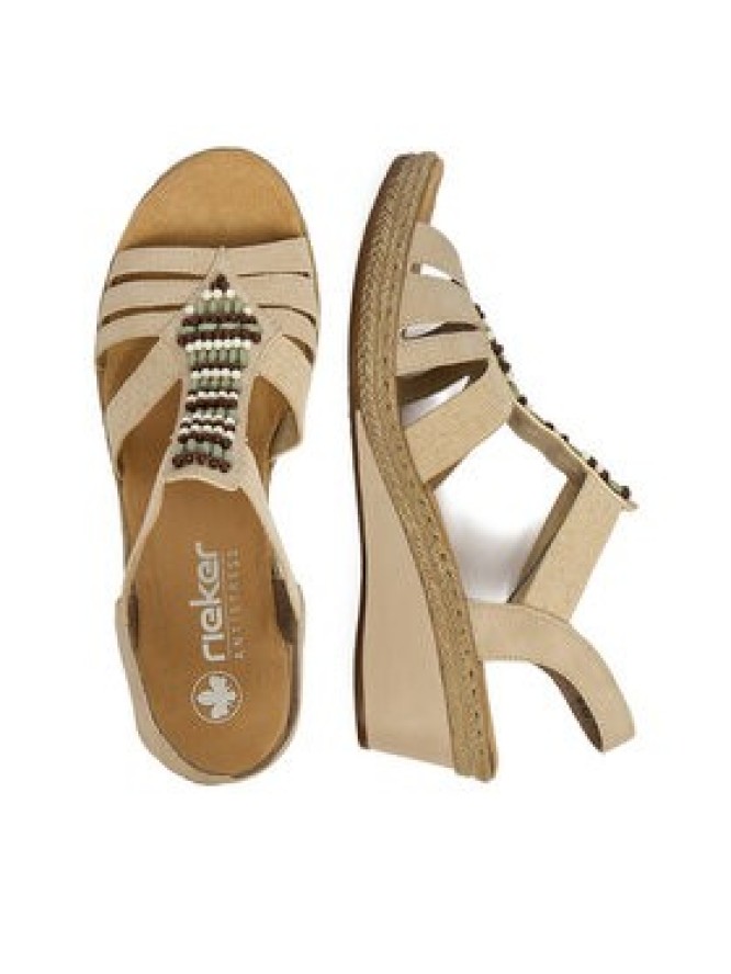 Rieker Sandały CEO-V2451-62 Beżowy
