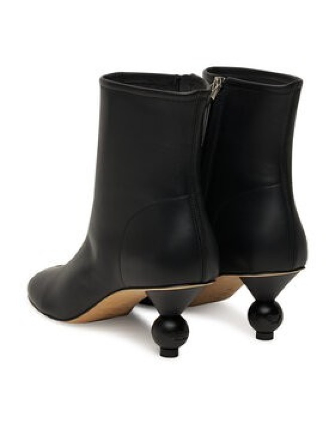 Weekend Max Mara Botki Acro 2525796014600 Czarny