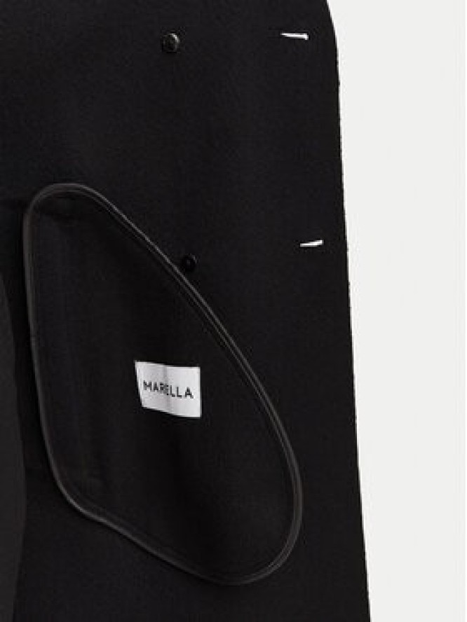 Marella Płaszcz wełniany Laghi 2623016071 Czarny Regular Fit