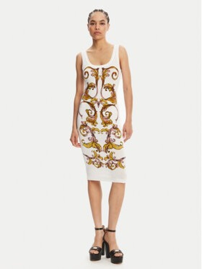 Versace Jeans Couture Sukienka codzienna 78HAO9P6 Biały Slim Fit