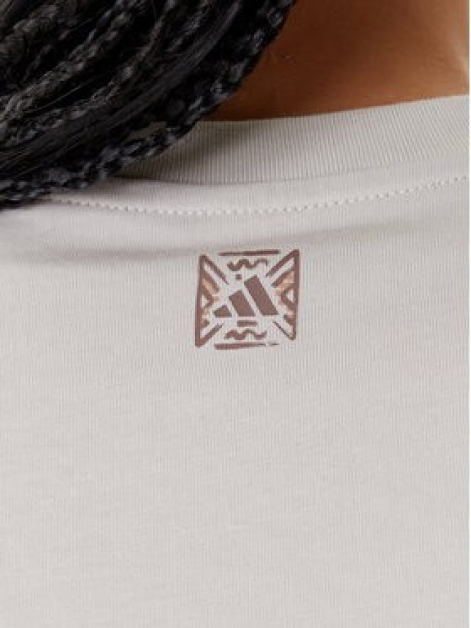 adidas T-Shirt Animal Graphic JM4423 Beżowy Regular Fit