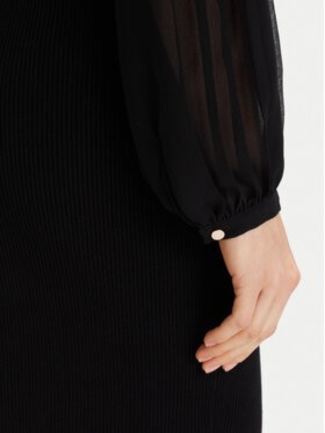 French Connection Sukienka dzianinowa 71ZBU Czarny Slim Fit