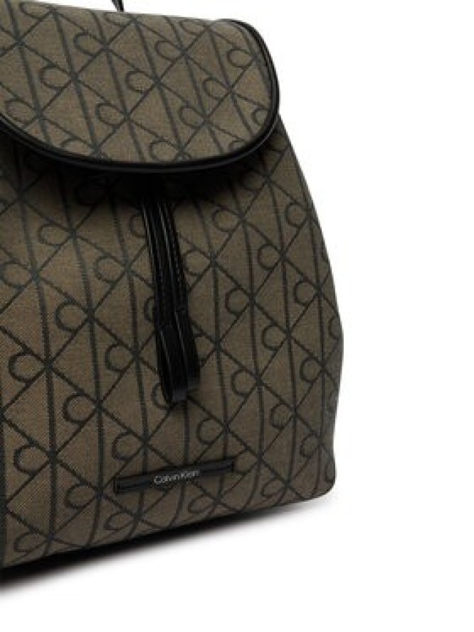 Calvin Klein Plecak Emblem Aop Jacquard Backpack LV04F3536G Brązowy