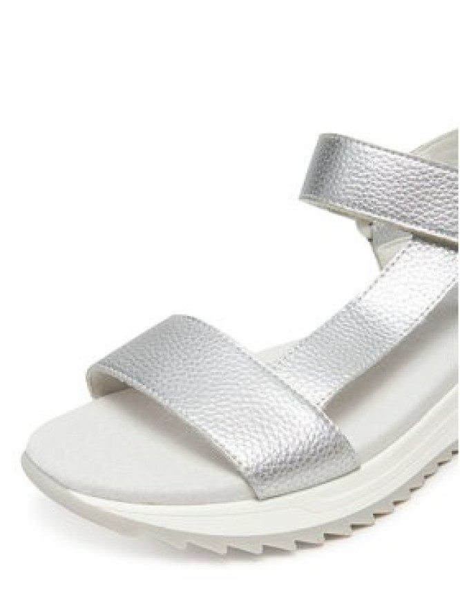 Rieker Sandały W2951-90 Srebrny