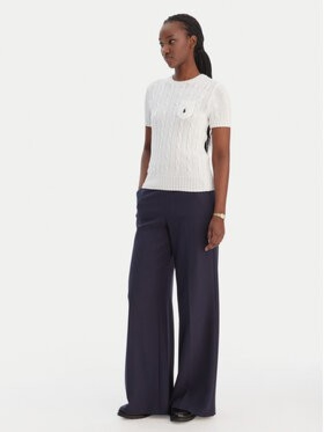 Polo Ralph Lauren Sweter 211971873005 Biały Slim Fit