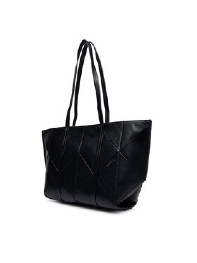 Calvin Klein Torebka Woven Medium Carryall LV04F3548G Czarny