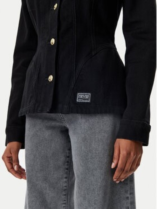 Versace Jeans Couture Kurtka jeansowa 78HAS457 Czarny Slim Fit