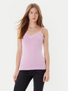 Morgan Top 192-BARBA.N Różowy Slim Fit