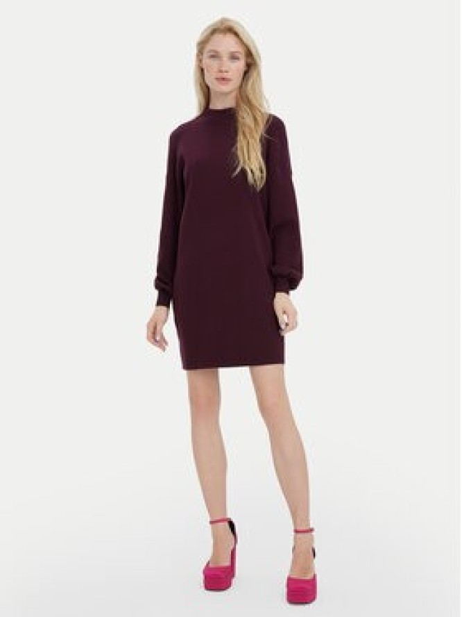 Vero Moda Sukienka dzianinowa Nancy 10249116 Fioletowy Loose Fit