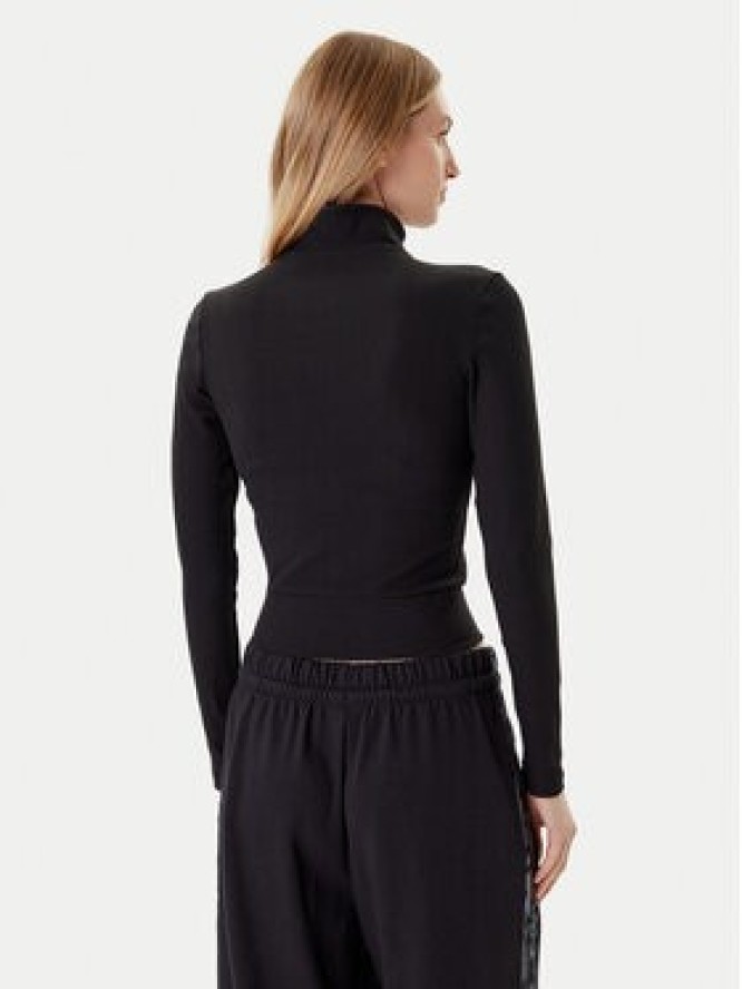 adidas Bluza Essentials Ribbed JD5905 Czarny Slim Fit