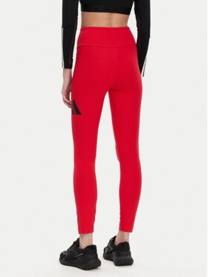 adidas Legginsy Essentials Big Logo JH1187 Czerwony Slim Fit