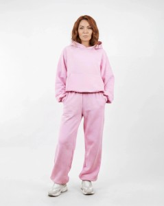 Komplet dresowy WINGS UNLEASH damski oversize bawełna PINK
