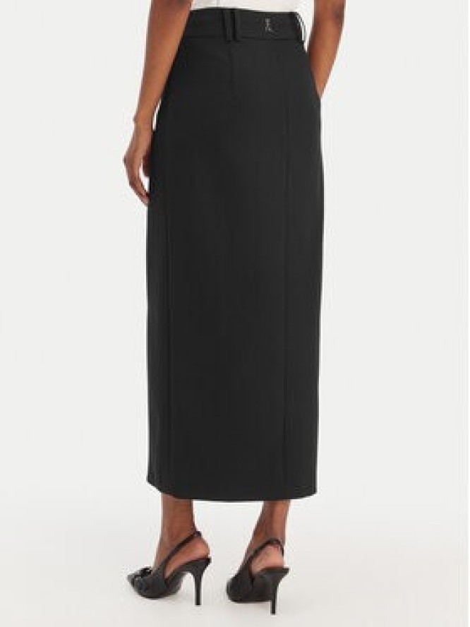 Patrizia Pepe Spódnica midi 8G0515/A498-K103 Czarny Regular Fit