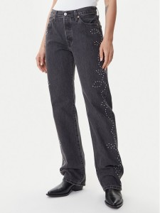 Levi's® Jeansy 501® ’90 A1959-0092 Czarny Straight Fit